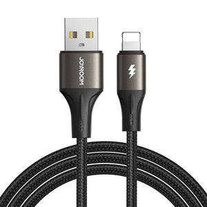 USB-kabel til Lightning Joyroom SA25-AL3 / 3A / 1,2 m (sort)
