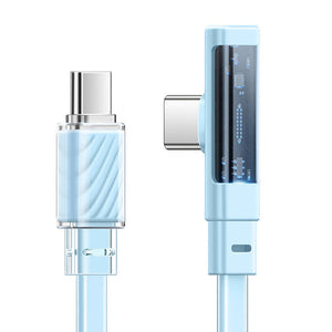 Kabelis USB-C uz USB-C Mcdodo CA-3452 100W 90 grādi 1.2m (zils)