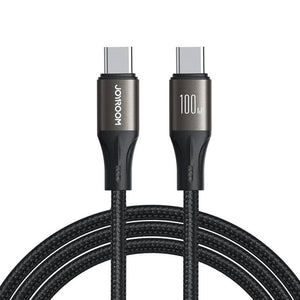Kabel Joyroom Light-Speed USB-C til USB-C SA25-CC5, 100W, 1,2m (sort)