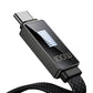 Kabelis Mcdodo CA-4980 USB uz USB-C ar displeju 1,2 m (melns)