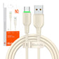 USB uz USB-C kabelis Mcdodo CA-4750 ar LED gaismu 1,2 m (bēšs)