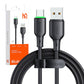 USB uz USB-C kabelis Mcdodo CA-4751 ar LED gaismu 1,2 m (melns)