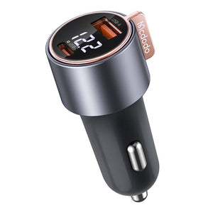 Mcodo CC-5670 75W Digitālais displejs PD 1*USB-A 1*USB-C Automašīnas lādētājs