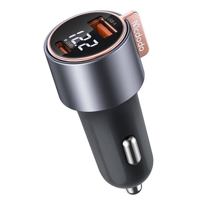 Mcodo CC-5670 75W Digitālais displejs PD 1*USB-A 1*USB-C Automašīnas lādētājs