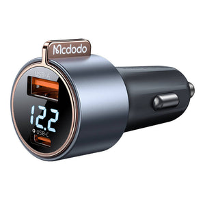 Mcodo CC-5670 75W Digitālais displejs PD 1*USB-A 1*USB-C Automašīnas lādētājs