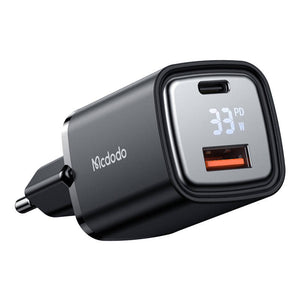 Lādētājs McDodo CH-1701 33W ar displeju (melns)