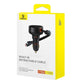 Auton laturi Baseus Enjoyment USB-C USB-C-kaapelilla ja Lightningilla 60W (musta)