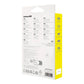 Laddningskabel 3w1 Baseus USB till USB-C, USB-M, Lightning 3,5A, 1,1m (lila)