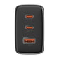Wall charger Baseus OS-Cube Pro 2xUSB-C + USB, 65W (black)