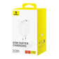 Vægoplader Baseus OS-Cube Pro 2xUSB-C + USB, 65W (hvid)
