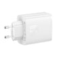 Vægoplader Baseus OS-Cube Pro 2xUSB-C + USB, 65W (hvid)