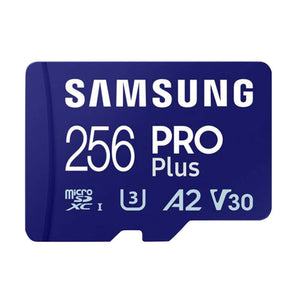 Minneskort Samsung PRO Plus micro SDXC 256 GB U3 A2 V30 (MB-MD256SB/WW)