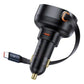 Bil-laddare Baseus Enjoyment Pro med kabel USB-C, 60W (Svart)
