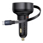 Bil-laddare Baseus Enjoyment Pro med kabel USB-C, 60W (Svart)