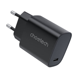 Choetech Q5004 EU USB-C tīkla lādētājs, 20W (melns)