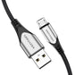Cable USB 2.0 A to Micro USB Vention COAHD 3A 0,5m gray