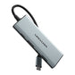 USB-C til HDMI, 3x USB 3.0, SD, TF, PD Hub Vention TOPHB 0.15m Grå