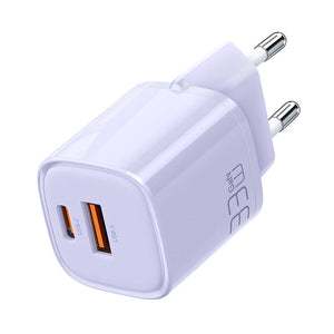 Lādētājs GaN 33W Mcdodo CH-0155 USB-C, USB-A (violets)