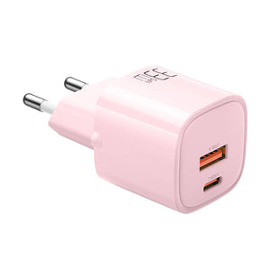 Lādētājs GaN 33W Mcdodo CH-0155 USB-C, USB-A (rozā)