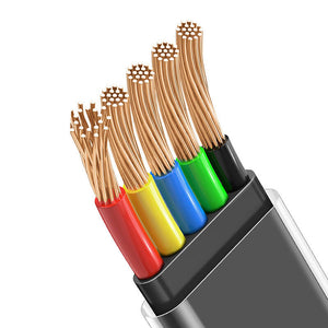 USB-C uz USB-C kabelis Mcdodo CA-3423 90 grādi 1,8 m ar LED (melns)