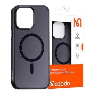 Magnētisks maciņš McDodo iPhone 15 Pro Max (melns)