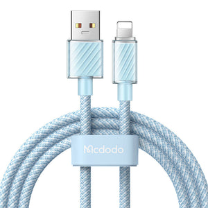 Kabelis USB-A uz Lightning Mcdodo CA-3641, 1,2m (zils)