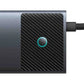 Adapter Hub 10i1 Baseus USB-C - 2xHDMI, 3xUSB-A, USB-C, RJ45, SD/TF, PD (sort)