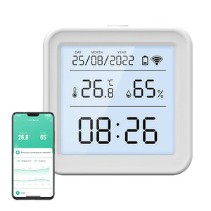 Išmanus temperatūros ir drėgmės jutiklis WiFi Gosund S6 LCD Tuya