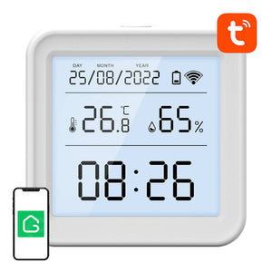Išmanus temperatūros ir drėgmės jutiklis WiFi Gosund S6 LCD Tuya