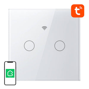 Išmanusis jutiklinis WiFi šviesos jungiklis Gosund SLS2 (pasirenkamas N, dvigubas) Tuya