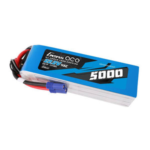 LiPo Gens ace G-Tech 5000mAh 22.2V 45C 6S1P batteri med EC5-kontakt