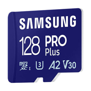 Minneskort Samsung PRO Plus SDXC 128 GB U3 A2 V30 (MB-MD128SA/EU)