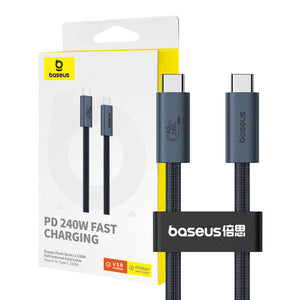 Quick Charge USB-C Baseus Flash 240W 1m (svart)