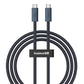 Quick Charge USB-C Baseus Flash 240W 1m (svart)