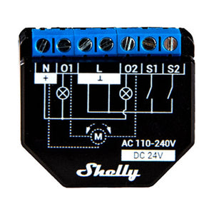 Shelly PLUS 2PM 2-channel Controller with Power measurement, WiFi/Bluetooth