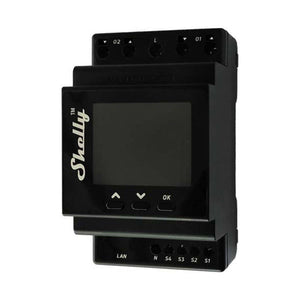 Shelly Pro Dual Cover PM DIN bėgelio dvigubas valdiklis, WiFi (galios matavimas)