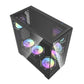 Darkflash DS900 tietokoneen kotelo (musta) + 7 ARGB-tuuletinta