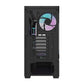 Darkflash DS900 AIR datora korpuss (melns) + 6 ARGB ventilatori