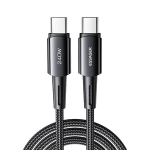 USB-C į USB-C laidas 240W Essager 1m (pilkas)