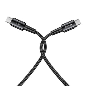 USB-C į USB-C laidas 240W Essager 1m (pilkas)
