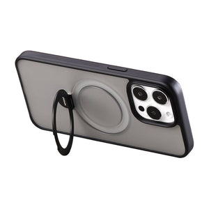 Joyroom JR-BP004 Magnetiskt skyddsfodral med hållare för iPhone 15 (Svart)
