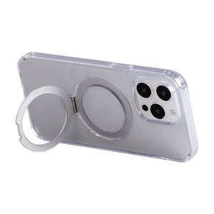 Magnetiskt skyddande mobilskal med hållare Joyroom JR-BP004 för iPhone 15 (transparent)