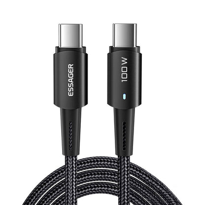 USB-C į USB-C laidas 100W Essager 1m (juodas)