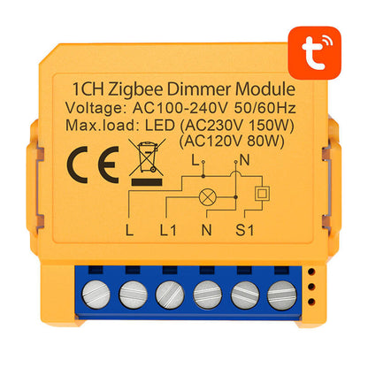 Gudrā kontaktligzda slēdzis ZigBee Avatto ZDMS16-2 TUYA
