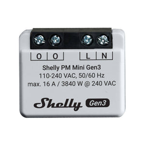 Shelly PM Mini Gen3 kontroller, WiFi/Bluetooth