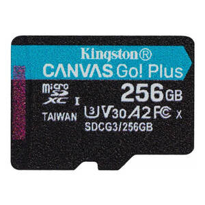 Memory card microSD 256GB Kingston Canvas Go Plus