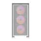 Darkflash DRX70 MESH tietokoneen kotelo (valkoinen) + 4 RGB-tuuletinta