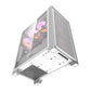 Darkflash DRX70 MESH tietokoneen kotelo (valkoinen) + 4 RGB-tuuletinta