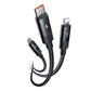 3in1 USB uz USB-C / Lightning / Micro USB kabelis, Mcdodo CA-5790, 3.5A, 1.2m (melns)
