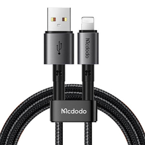 USB kabelis uz Lightning Mcdodo CA-3581, 3A, 1.8m (melns)